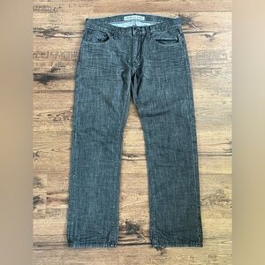 Express Jeans Rocco Slim Fit Straight Leg Jeans ‘Black’ (size mens W32xL30)